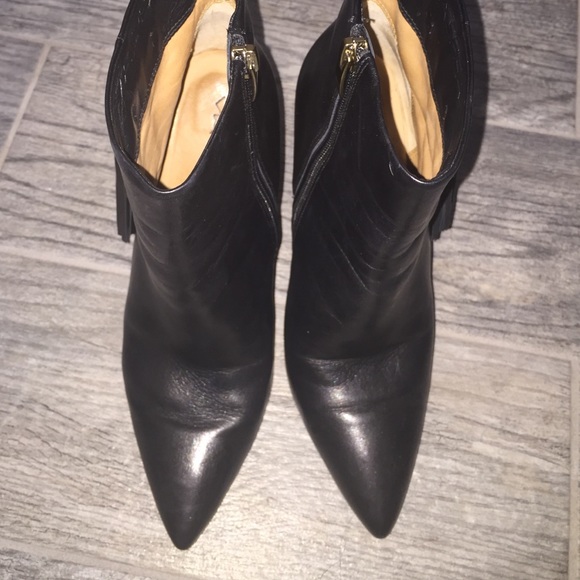 Via Spiga Blk leather booties - Picture 3 of 4